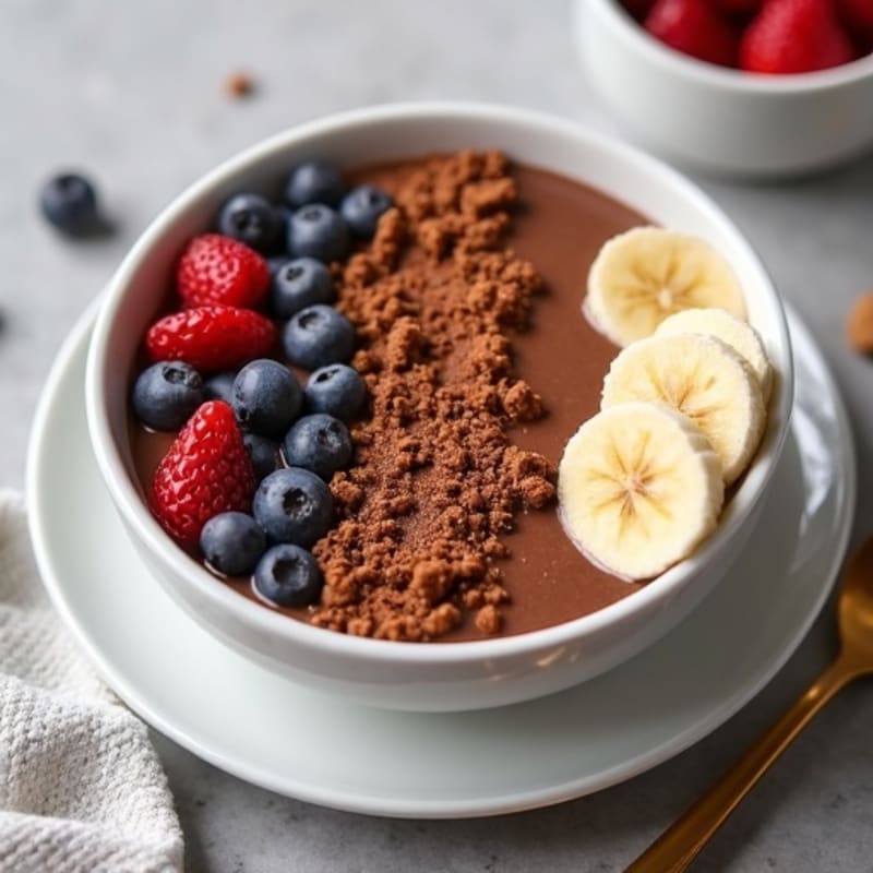 Creamy Chocolate Protein Smoothie Bowl