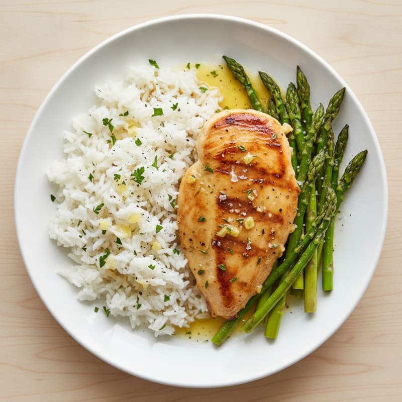 Lemon Herb Chicken with Roasted Asparagus
