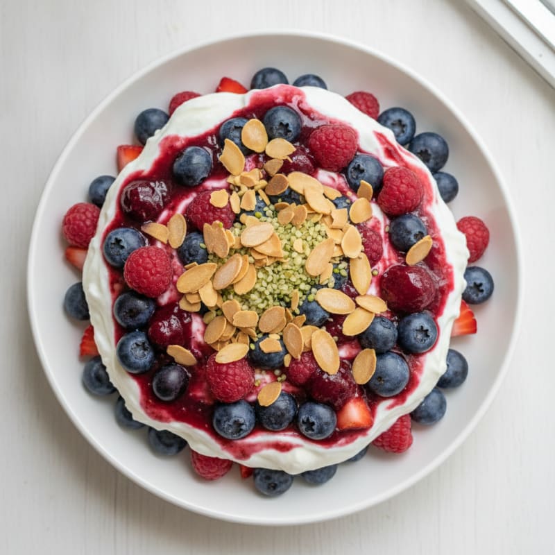 Creamy Greek Yogurt Protein Parfait with Mixed Berries