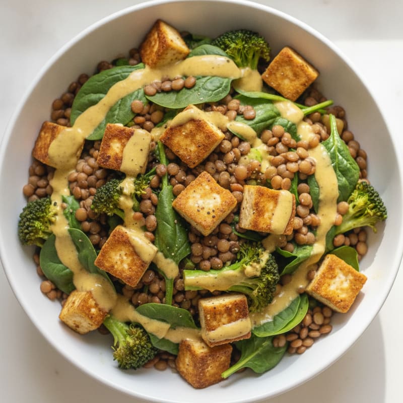 Lentil and Vegetable Power Bowl