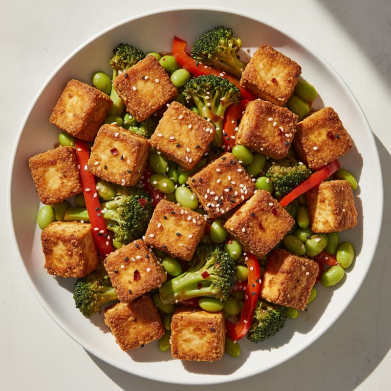 Sesame Tofu Stir-Fry