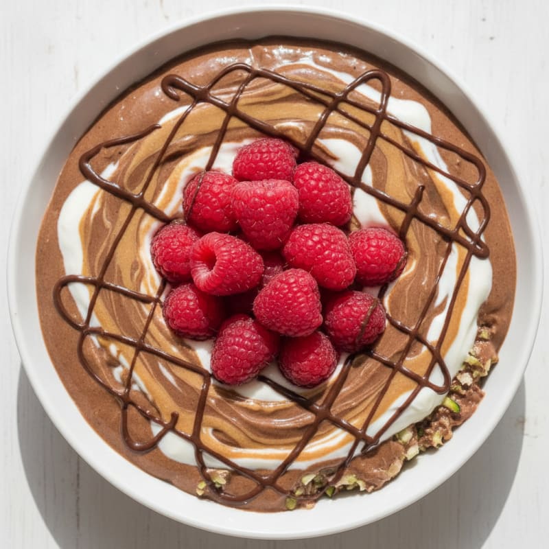 Chocolate Protein Smoothie Bowl with Almond Butter