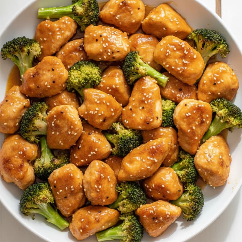 Baked Orange Chicken with Broccoli