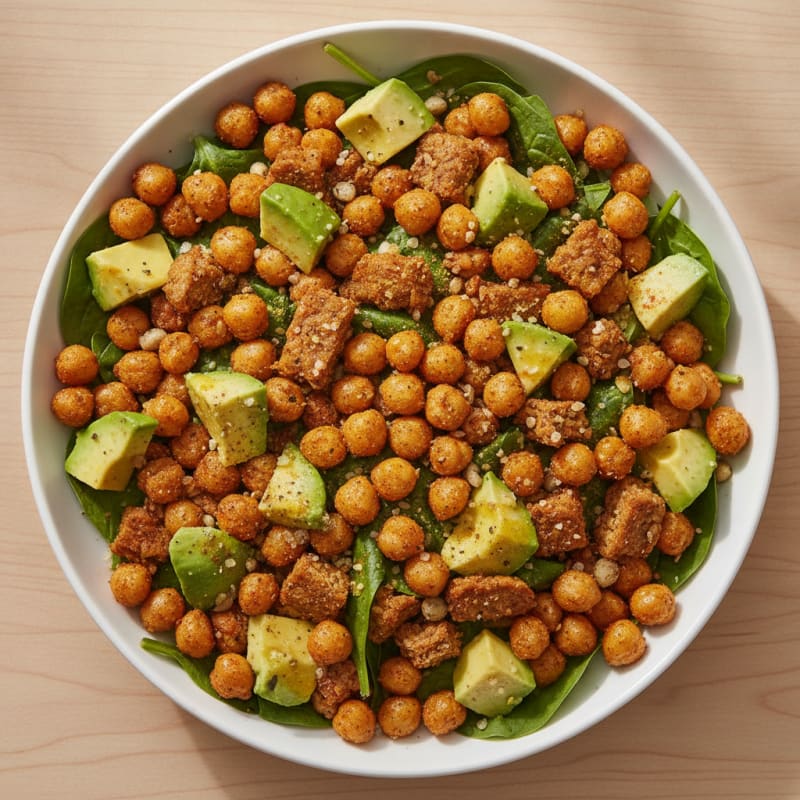 Roasted Chickpea and Avocado Salad