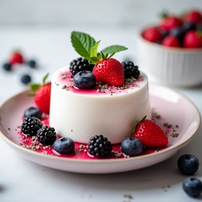 Creamy Greek Yogurt Protein Mousse with Mixed Berries