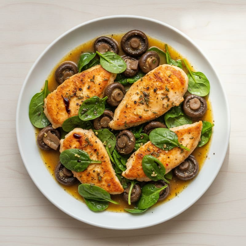 Chicken and Mushroom Skillet with Herbs