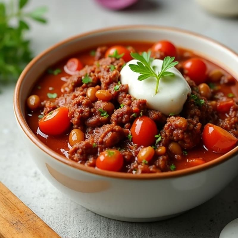 Hearty Lean Beef and Bean Chili