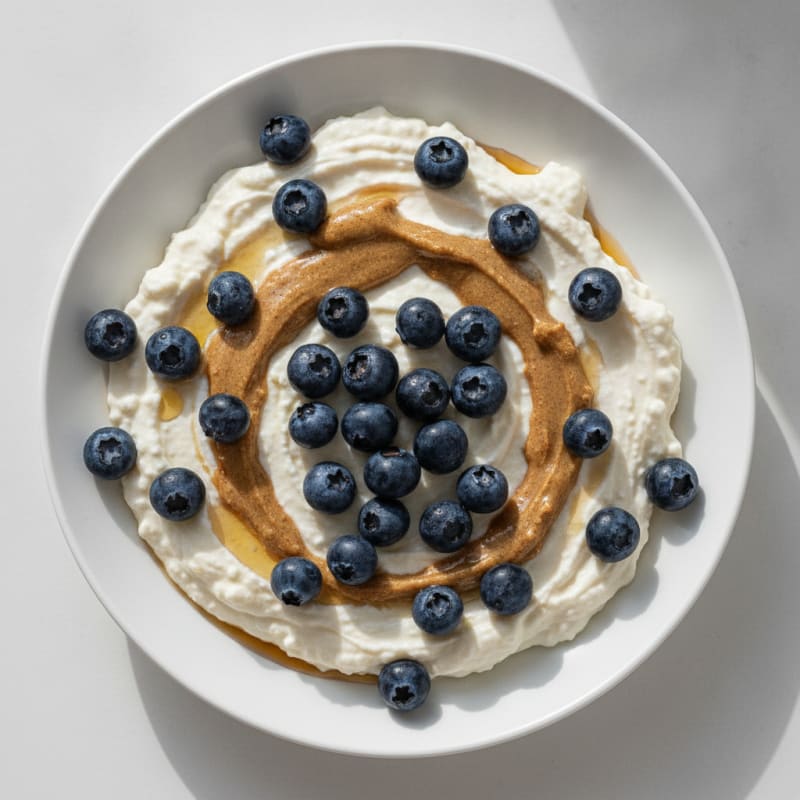 Silky Greek Yogurt Protein Pudding with Berries