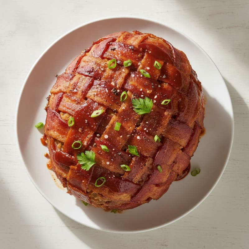 BBQ Bacon-Wrapped Meatloaf