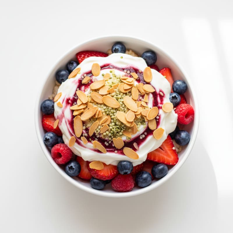 Creamy Greek Yogurt Protein Parfait with Berries