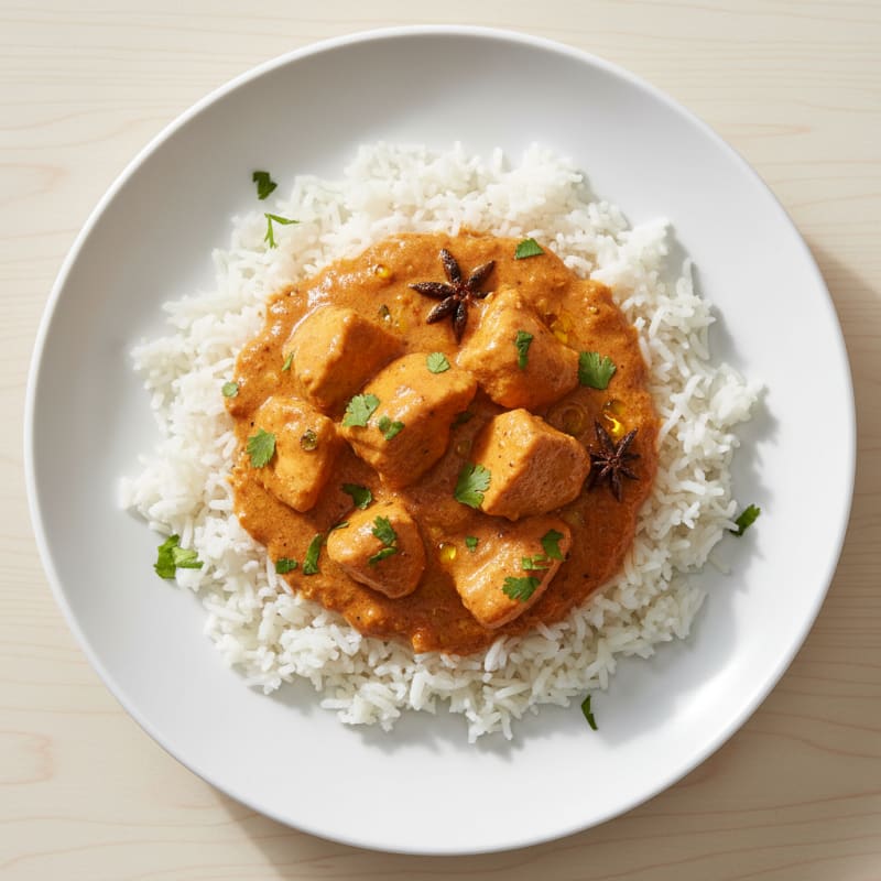 Spiced Butter Chicken with Basmati Rice