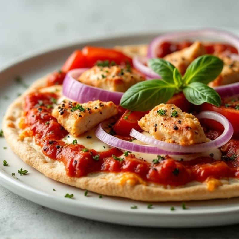 Healthy High-Protein BBQ Chicken Pizza