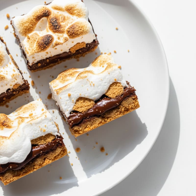 Toasted Marshmallow Chocolate Graham Bars