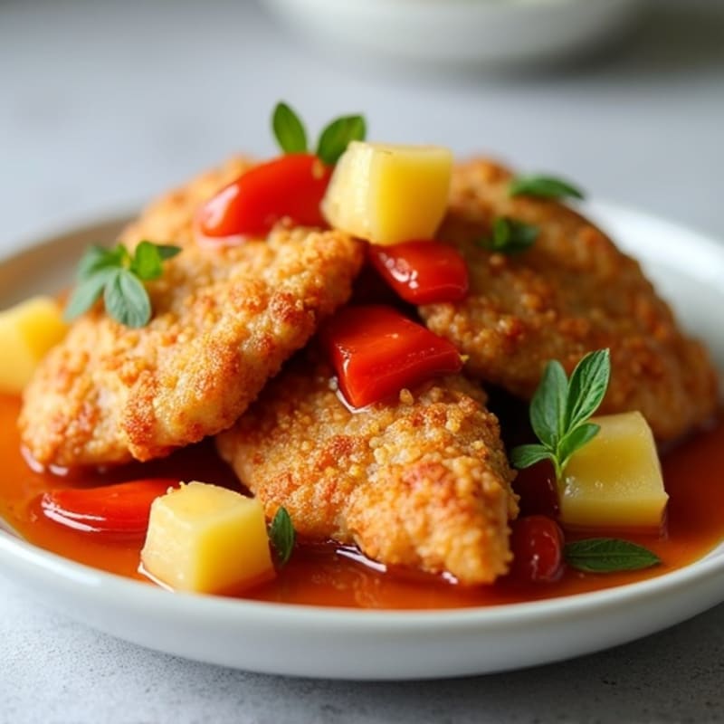 Crispy Baked Sweet and Sour Chicken