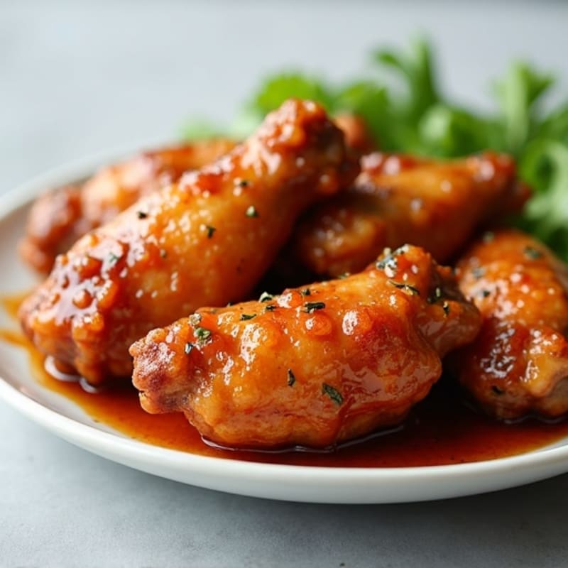 Crispy Baked Honey-Garlic Chicken Wings