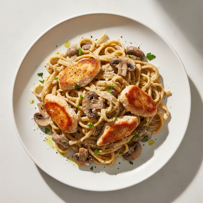 Creamy Truffle Mushroom Tagliatelle