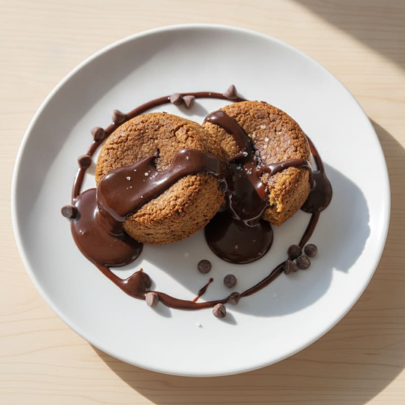 High-Protein Dark Chocolate Lava Cakes
