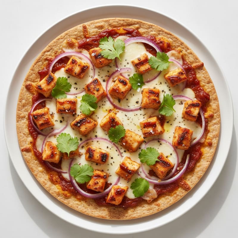 High-Protein BBQ Chicken Pizza