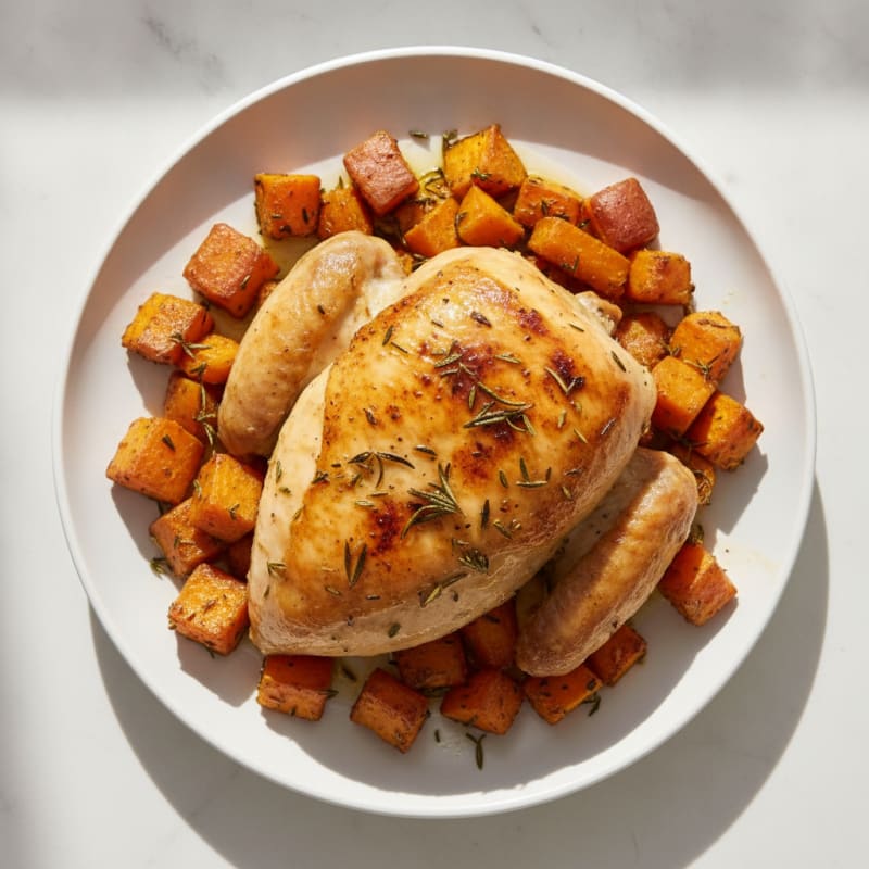 Herb-Roasted Rotisserie Chicken with Root Vegetables