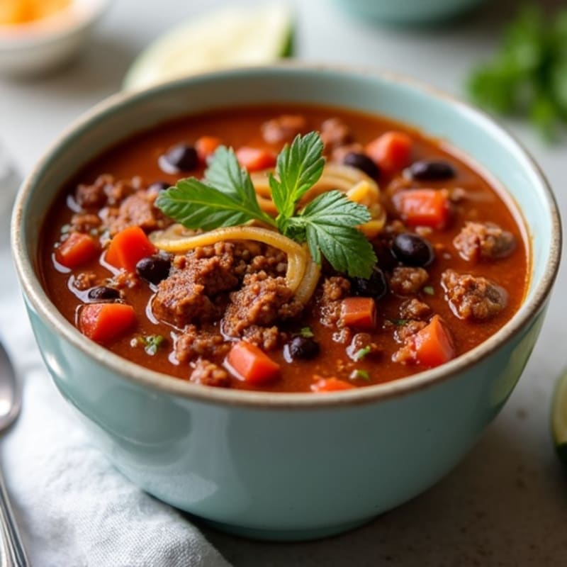 Hearty Slow Cooker Beef Chili