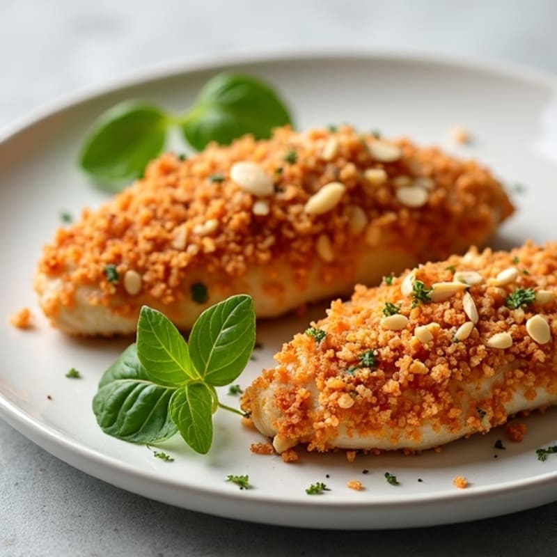 Oven-Baked Crispy Almond-Crusted Chicken