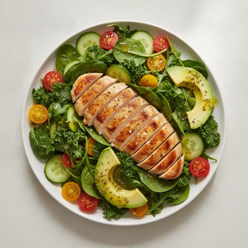 Garden Greens with Lemon-Herb Vinaigrette