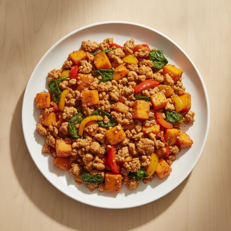 Ground Turkey Sweet Potato Skillet