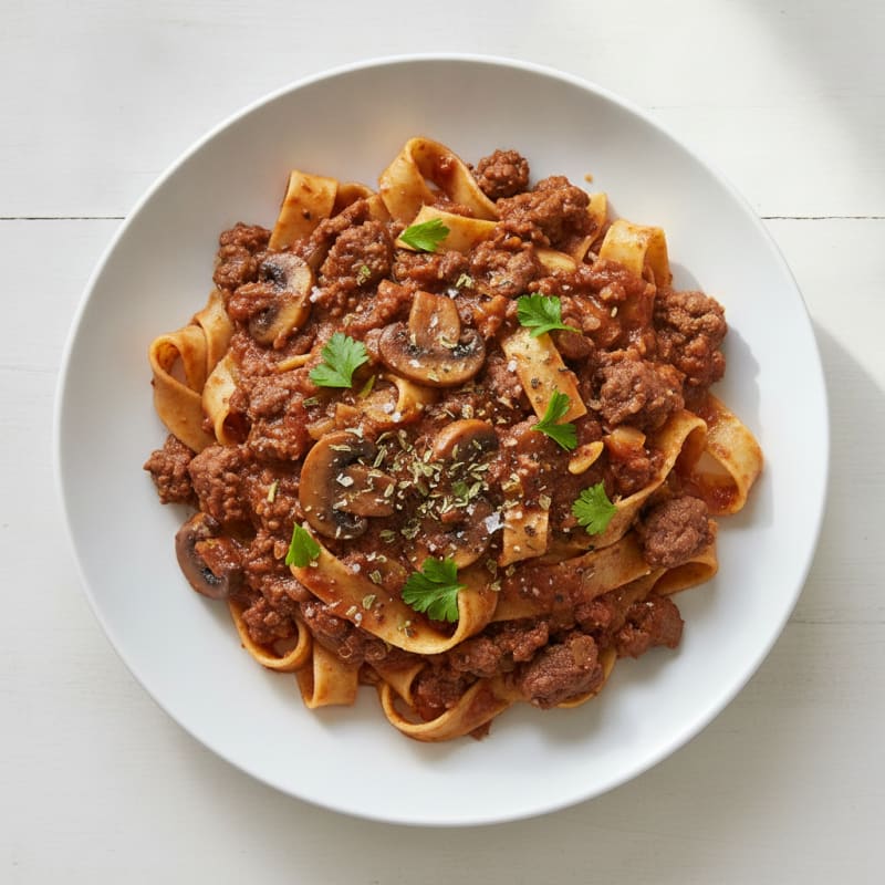 Elk & Mushroom Ragu with Pappardelle