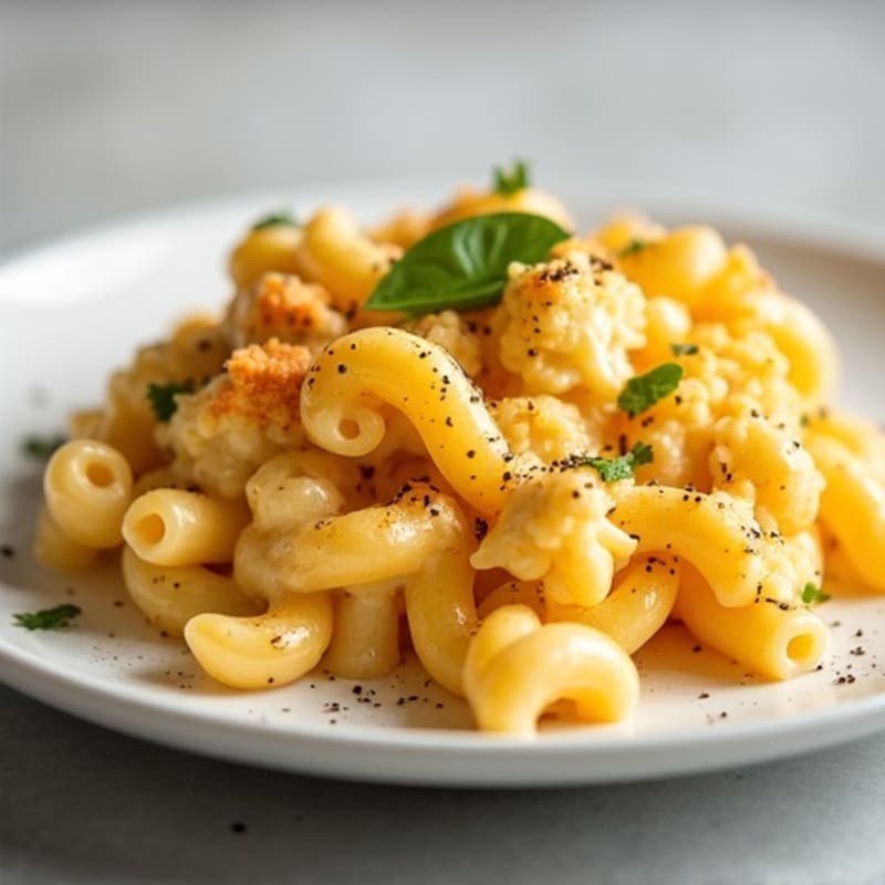 Protein-Packed Cauliflower Mac with Sharp Cheddar