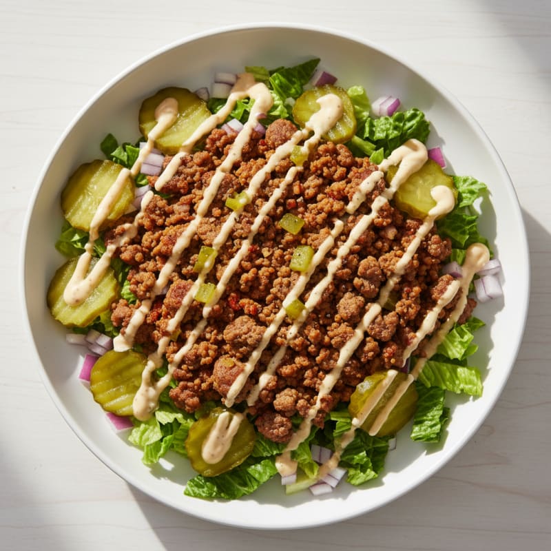 Smoky Beef & Crispy Pickle Big Mac Bowl