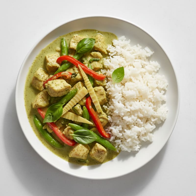 Thai Green Curry Chicken with Jasmine Rice