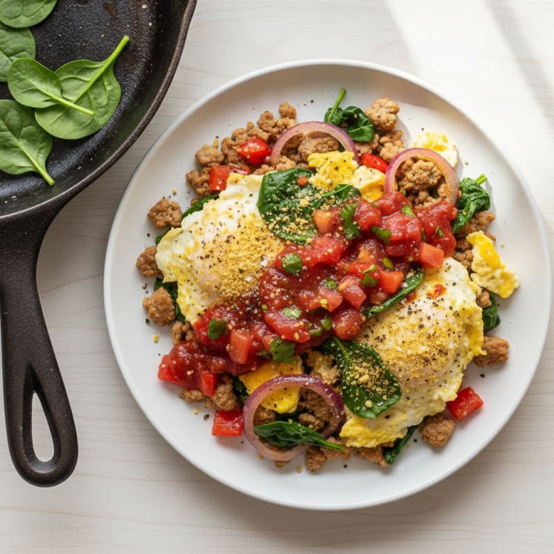 Loaded Breakfast Skillet with Eggs