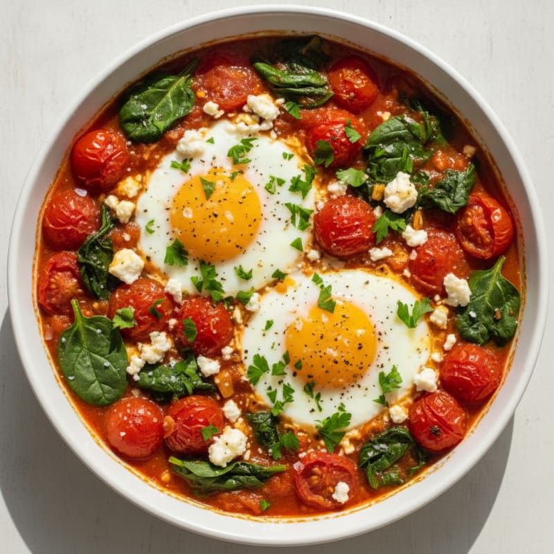 Baked Eggs with Roasted Tomatoes