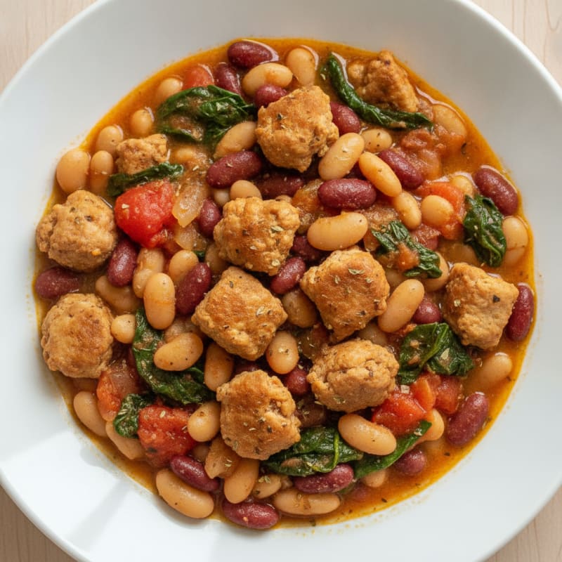 Hearty Mixed Bean Vegetable Stew