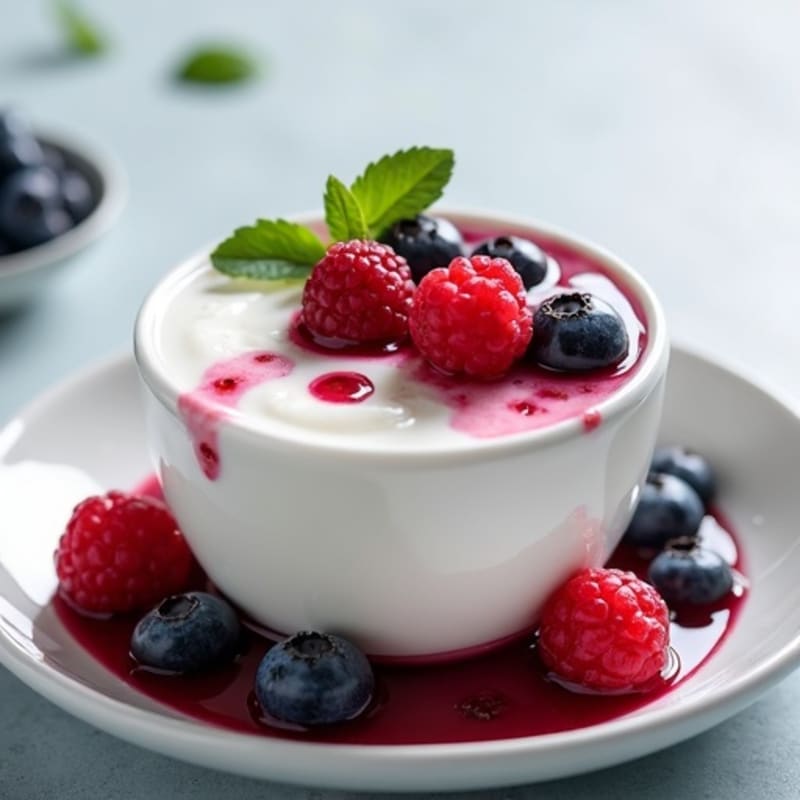 Vanilla Protein Yogurt with Berry Compote