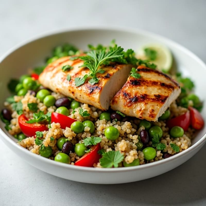 Vibrant Lime-Cilantro Quinoa and Black Bean Salad