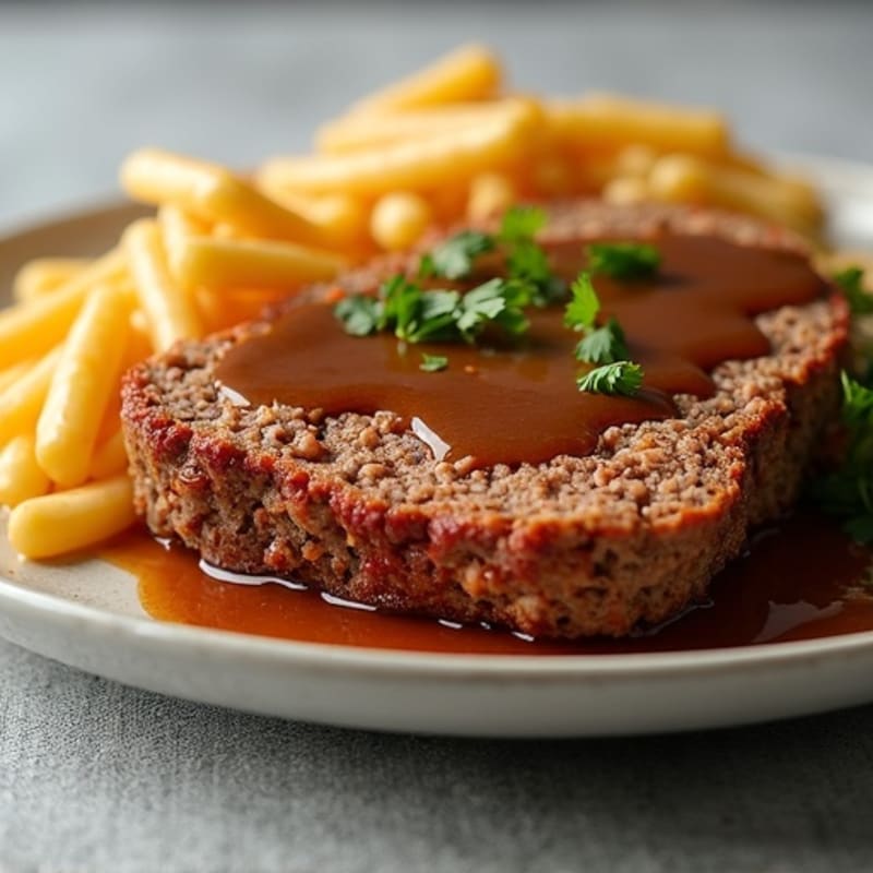 Lean Beef Meatloaf with Savory Gravy