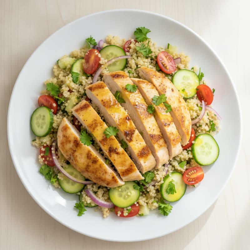 Lemon Herb Chicken and Quinoa Salad