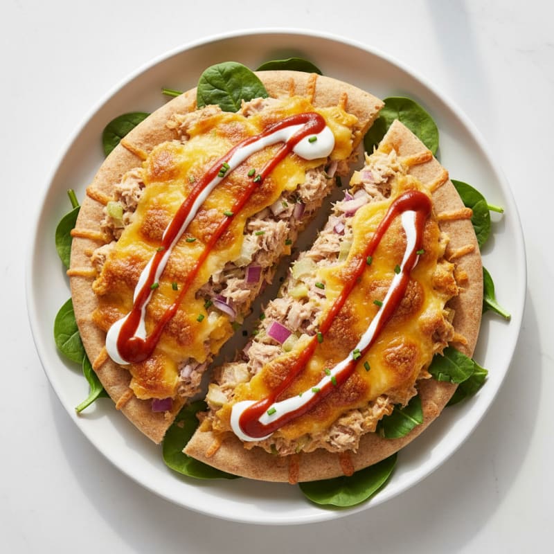 Crispy Sriracha Tuna Pita Melts