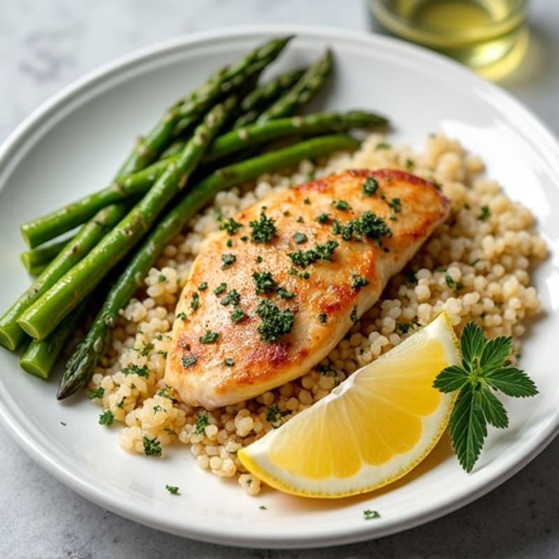 Sheet Pan Lemon Herb Chicken and Asparagus