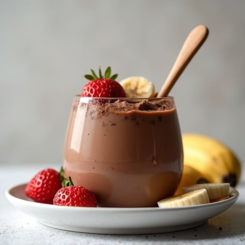 Silky Chocolate Protein Pudding with Greek Yogurt