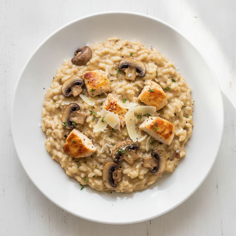 Creamy Mushroom and Parmesan Risotto