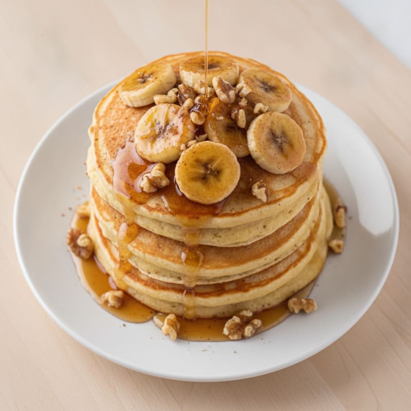 Fluffy High-Protein Banana Pancakes