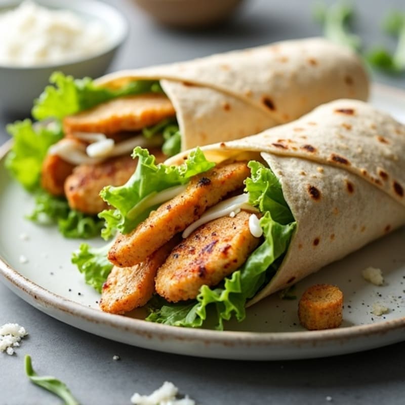 Crispy Greek Yogurt Chicken Caesar Wrap