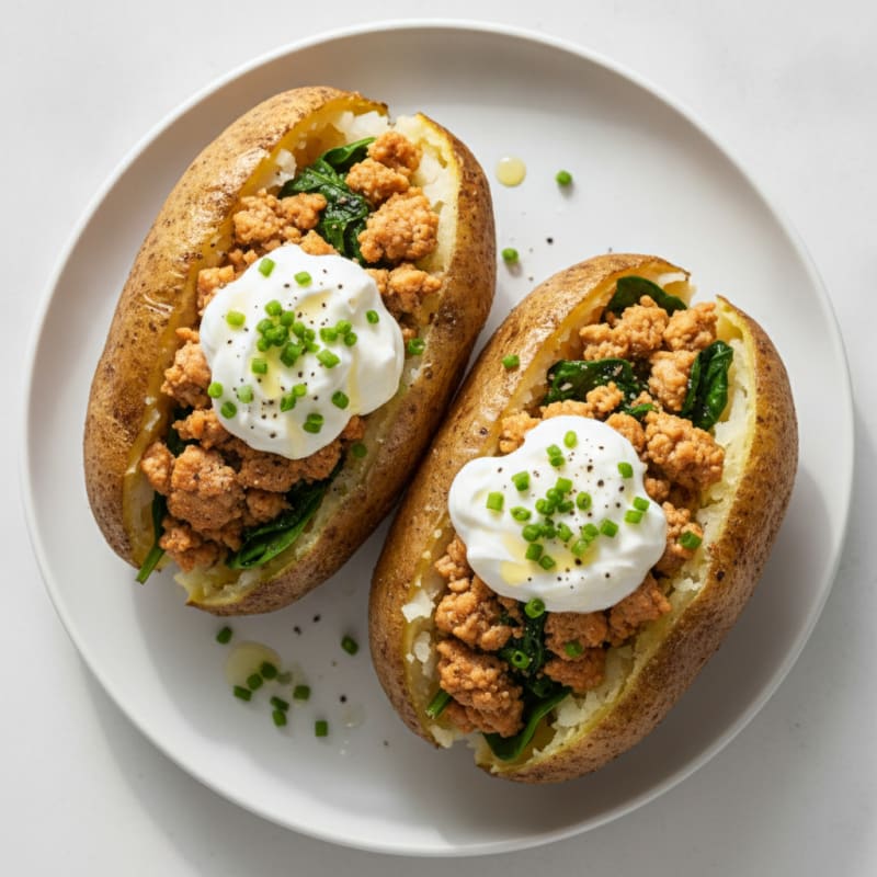 Loaded Baked Potatoes with Chives