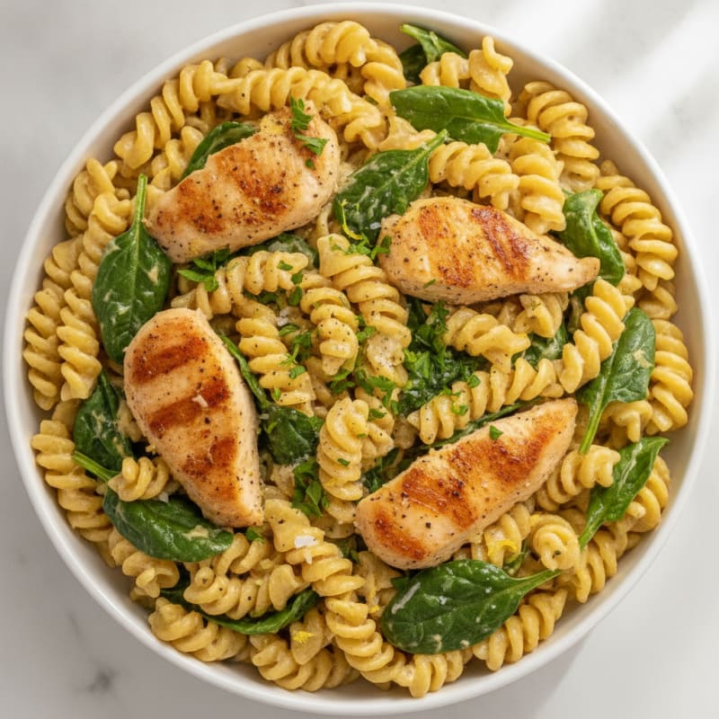 Lemon-Herb Cottage Cheese Pasta
