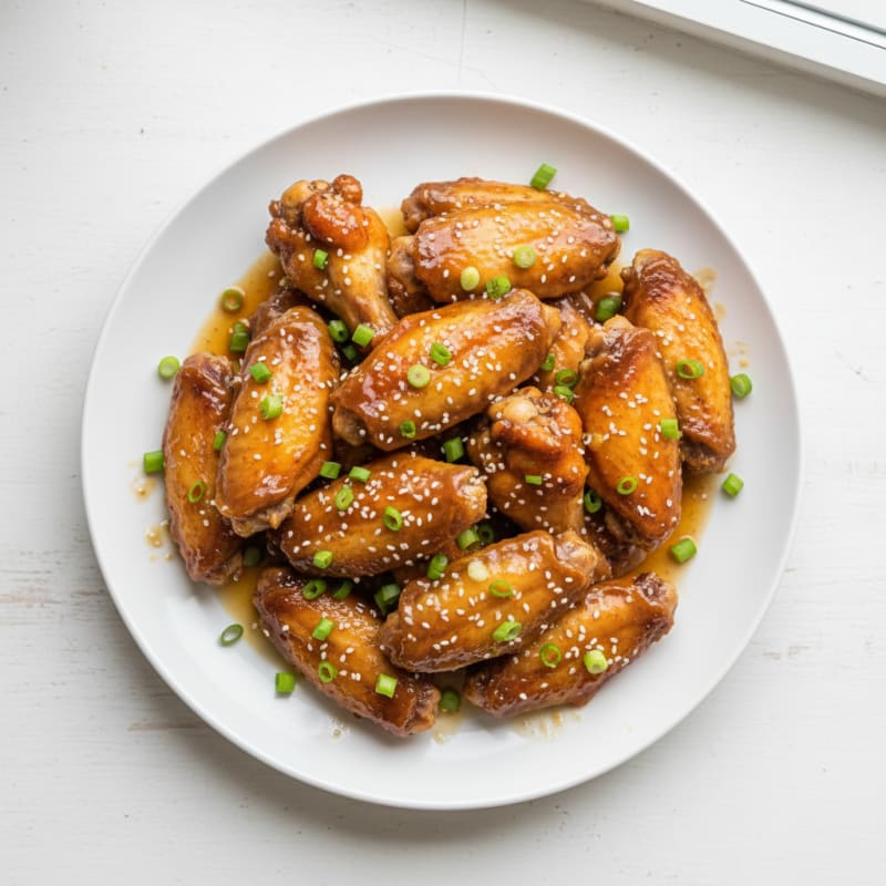 Honey-Garlic Glazed Chicken Wings
