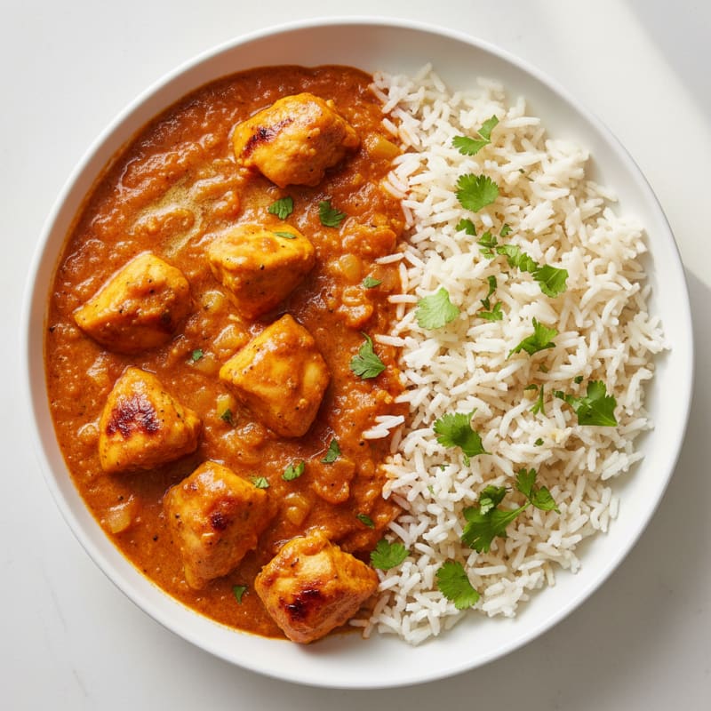 Spiced Butter Chicken with Basmati Rice