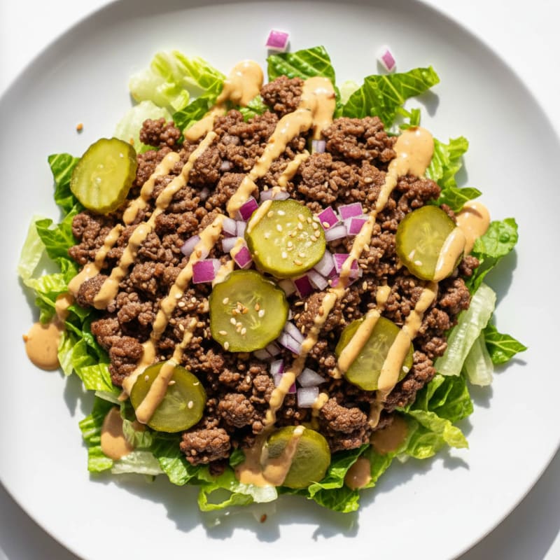 Creamy Big Mac Beef Bowl