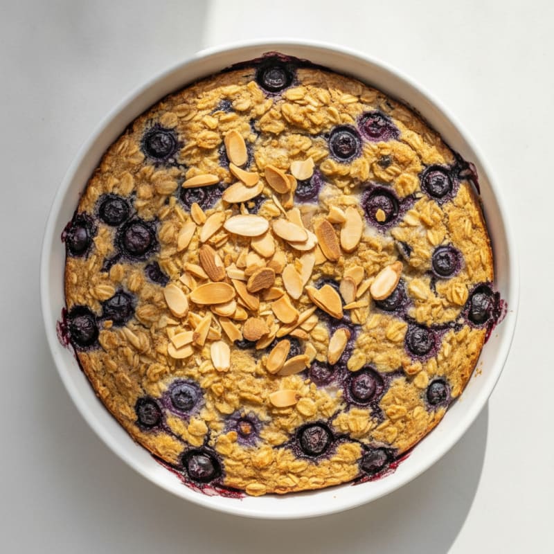 Blueberry Almond Baked Oatmeal